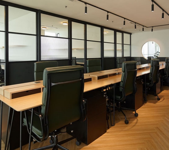 Custom-built space at a new location